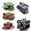 Cison V8 Engine Kit Gas,Ohv V8 Small Block Engine Model Kits 4-Stroke 44cc Water-Cooled 1/6,Mini Build Your Own Stem Cison Running Engine Kits