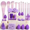 30/40pcs Makeup Tools Set Includes High Quality Makeup Brushes + Headband +wristbands +makeup Puff + Powder Puff +makeup Sponge
