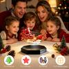 Floating Sleigh for Bookshelves Santa Sleigh, Magnetic Levitation Santa's Flying Ornament, Christmas Holiday Centerpiece Fireplaces Display