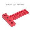 Aluminum Alloy Woodworking Scriber Ruler 100mm Length Precision Line Drawing Ruler  For Carpenters