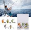 5PCS with Triple Hook Fish Crankbaits ABS Fishing Lures Durable Topwater Lures  Bass Fishing