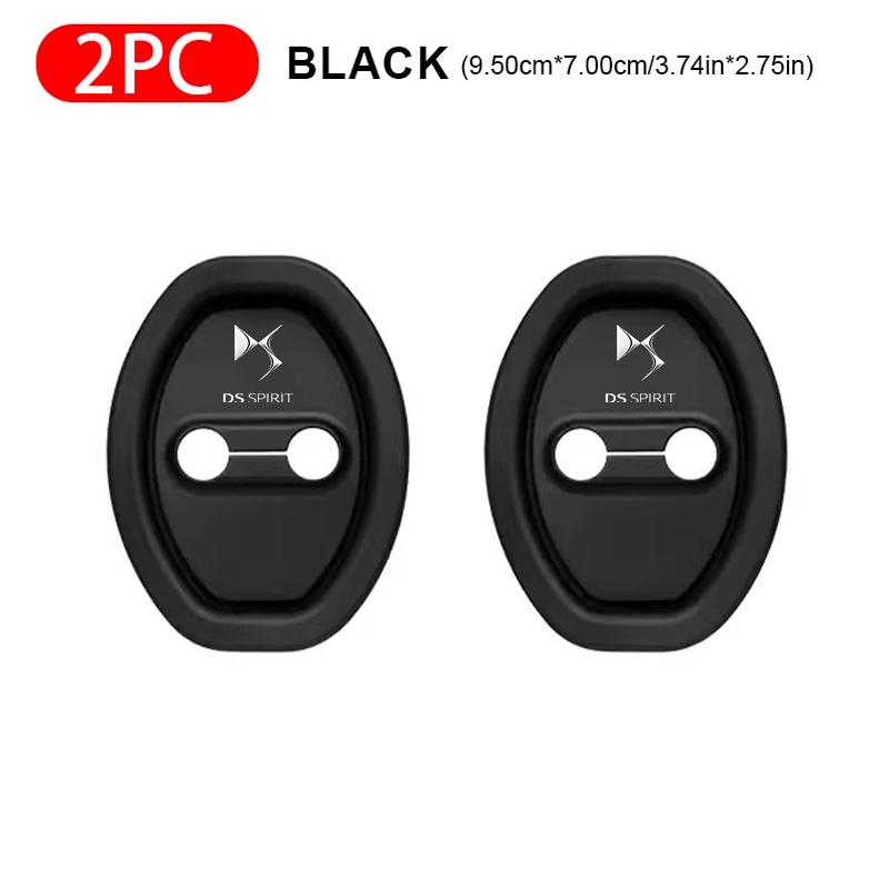 VLKO3 2/4pcs Silicone Car Door Lock Buckle Protector Cover Accessories sticker For Citroen C1 C2 C3 Grand C4 Picasso C4L VTS C-ELYSEE