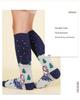 Two Wolves Kids' Winter Knee-High Ski Socks - Terry Bottom, Thick, Sweat-Absorbent, Warm with Christmas Tree Design