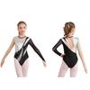 Купальник для гимнастики с длинными рукавами для девочек, цельный наряд, боди для балета, танцевальная одежда