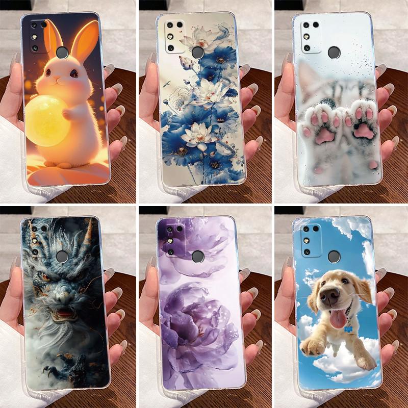 Casing For Honor 9A MOA-LX9N Case Aesthetic Luxury Cute Cool Boys Girls Pattern Transparent Soft Silicone Back Cover Phone Case