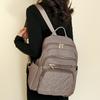 Women's Nylon Backpack Solid Color Travel Backpack