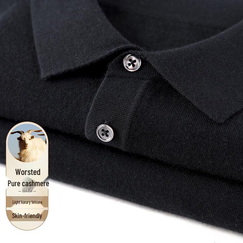 Мужской свитер поло с высоким воротом Antonio из тонкого 100% кашемира