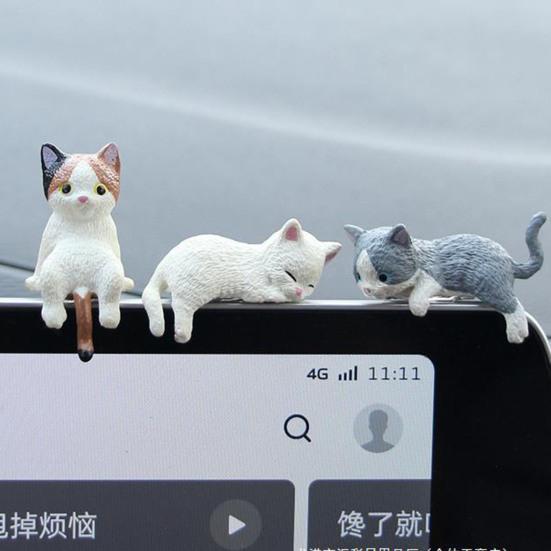 Миниатюрная фигурка кота Yousheng, коллекционная фигурка котенка, украшение на торт, настольная миниатюрная скульптура кота для стола, книжной полки, автомобиля, подарок для детей, любителей кошек