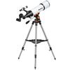 Astronomical Telescope 80mm with AZ Mount, 2 Eyepieces and Smartphone Adapter, 92x92x130 cm, White and Black