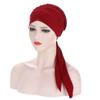 Women Muslim  Cancer Head Scarf Chemo Hair Loss Hat Floral Printed Headwear EMA