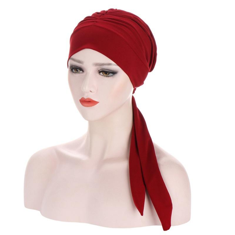 Women Muslim Cancer Head Scarf Chemo Hair Loss Hat Floral Printed Headwear EMA