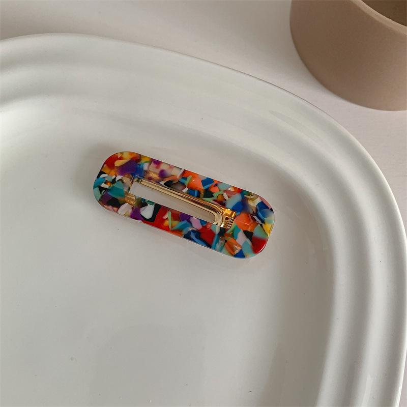 Французская ретро-заколка для волос «утконос» из ацетата — аксессуар для головного убора с челкой в корейском стиле