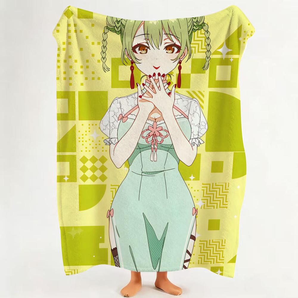 Character N Nayuta A Amakawa Throw Flannel Throw Blanket Suitable for Sofa Living Room Bedroom