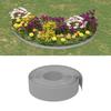 VidaXL Garden Edging 2 Pcs Grey 10 M 15 Cm Polyethylene 3155440