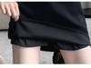 Summer 2024 Women's High Waist A-Line Black Skirt: Slim Fit, Short, Stylish