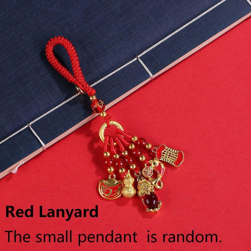 Enamel Plutus Lucky Keychain Gourd Key Chain Strap Cute Car Keys Charms  Men