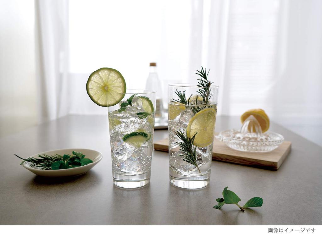 Стеклянный стакан Toyo Sasaki Glass Knack HS 15, стакан 450 мл, набор из 6 шт. Сделано в Японии, можно мыть в посудомоечной машине, небьющийся стеклянный стакан, пивной бокал, хайбол, кислый напиток