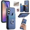 For Samsung Galaxy S25+ Case with Card Holder Kickstand Leather+TPU+PC Phone Cover