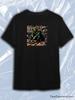 TeeSensation Black Crew Neck Short Sleeve T-Shirt with Dr Doom Green Hood Turntable Comic Print