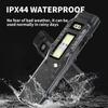 LED Ultra Slim Flashlight with Pen Clip Mini Camping Light IPX44 Waterproof Portable Pocket Flashlight 1200LM for Outdoor Hiking