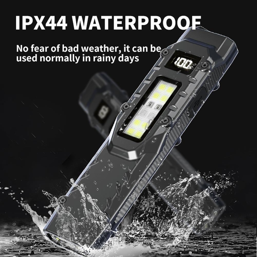 LED Ultra Slim Flashlight with Pen Clip Mini Camping Light IPX44 Waterproof Portable Pocket Flashlight 1200LM for Outdoor Hiking