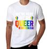 We're Here We're Are Queer Get Used To It T-Shirt graphics anime summer tops anime tshirt mens workout shirts