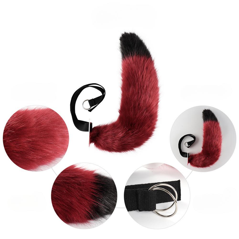 Anime Character Cosplay Handmade Cosplay Animal Ear Animal Set Props Zootopia Nick Fox Ear Headband Fox Tail Accessory