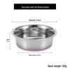 Stainless Steel Pet Bowl - Durable, Multi-Size Dog and Cat Feeder with Paw Print Design