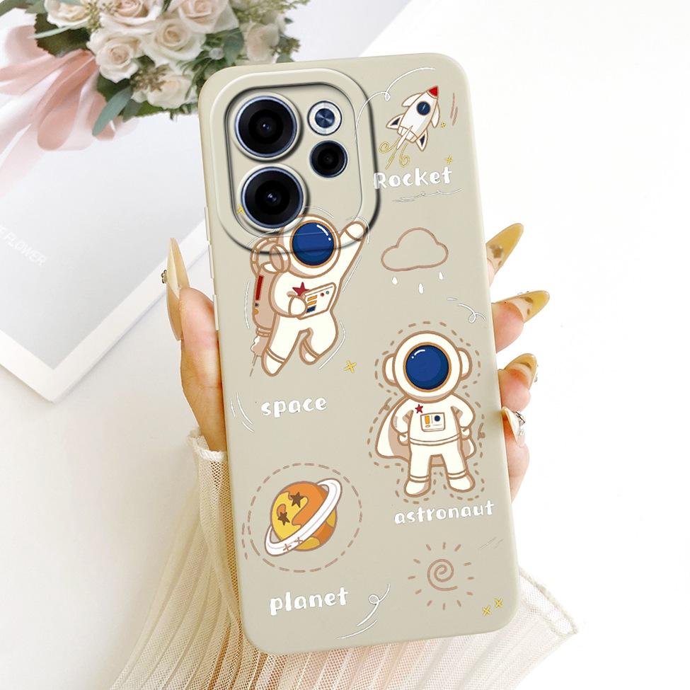 Чехол для телефона Oppo CPH2801 Для Oppo Reno 15F Силиконовый Чехол Роскошный Модный Цветы Кавайный Милый Расписной Чехол Для Oppo Reno15 F