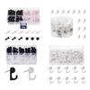 Push Pin Hook 50/60/80/160Pcs Decorative Thumb Tacks Hook Push Pins Hangers Push Pin with Clear Clip for Cork Board