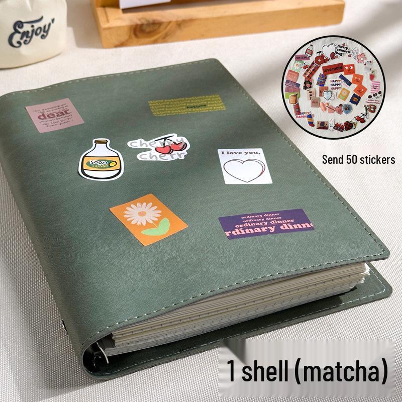 Кожаный блокнот B5/A5 на кольцах со съемной пряжкой - Идеально подходит для аспирантов