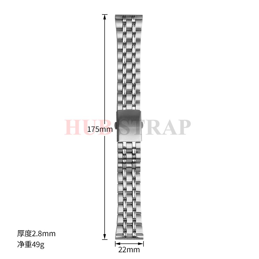 20 мм 22 мм Нержавеющая сталь Модный Серебристый Новый Умный Универсальный Ремешок для Часов для Женщин Мужчин Ремешки Аксессуары для Часов