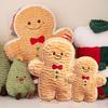 Christmas Gingerbread Man Doll Plush Stuffed Gingerbread Pendant Xmas Tree Decorations Soft Doll