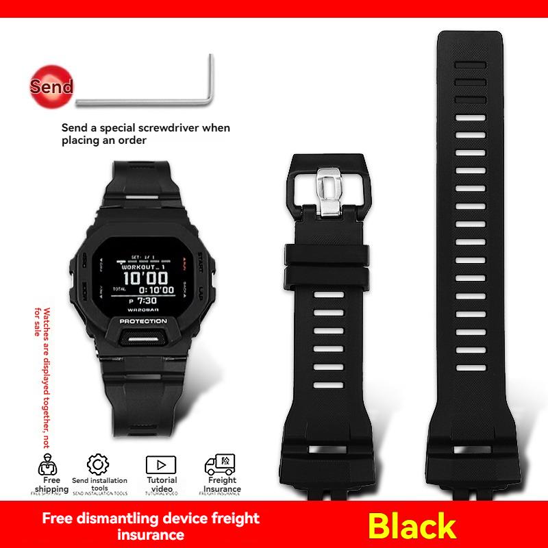 Для Casio 3506 GBD-200 GBD-200SM GBD-200-1 Водонепроницаемый Резиновый Силиконовый Браслет для Часов Мужской Браслет на Запястье с Инструментами