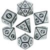 7шт/комплект игральных костей для настольной игры, набор многогранных акриловых непрозрачных костей D4-D20 для DND RPG Magic Gathering Party, настольные игровые принадлежности