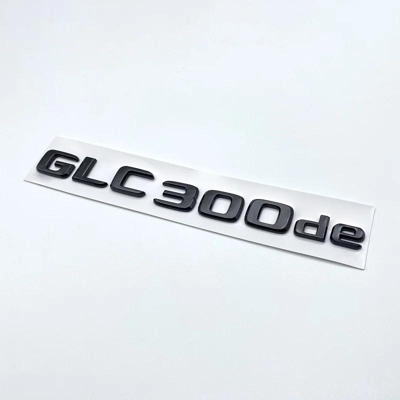 Глянцевые Черные 3D ABS Буквы GLC300de GLC300e GLC350e GLC400e 4Matic Шильдик для Mercedes Benz GLC X253 Наклейка Логотипа на Багажник Автомобиля PQ7