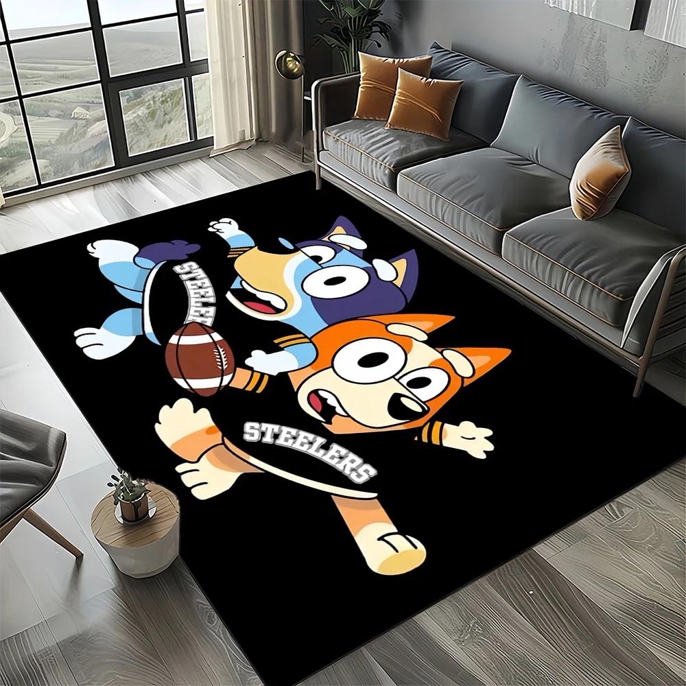 27 Style New B-Blueys Family Cartoon Dog Carpet Rug for Living Room Bedroom Home Sofa Decoration,Kids Play Non-slip Floor Mat