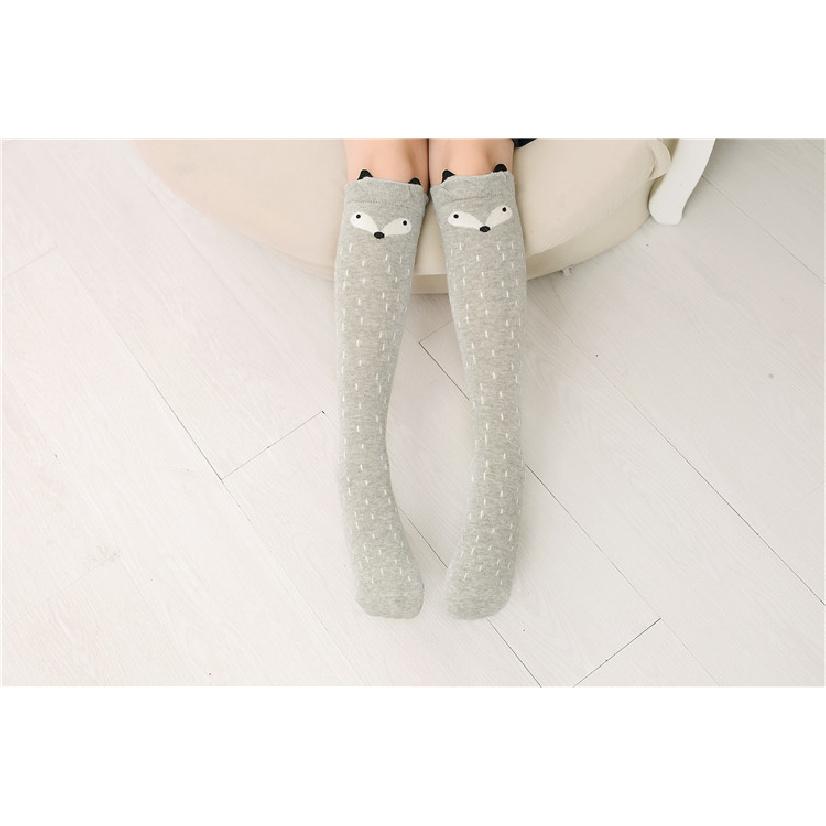 Носки Four Seasons Wearable New Children's Mid Socks, Детские носки, Длинные носки для девочек, Прямые носки с рисунком, Хлопковые носки