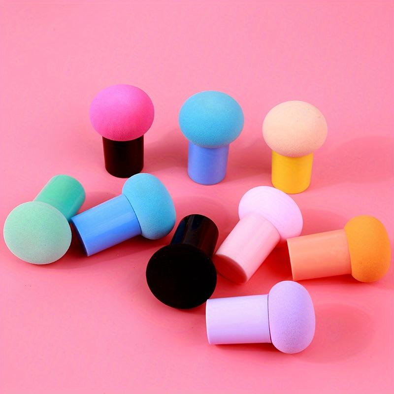 Набор из 9 кистей для трафаретов и губок-насадок разных цветов с ручками в форме тыквы для поделок, для сухого и влажного использования - насадки для нанесения чернил для скрапбукинга