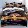 Glowing tree with reflection. Bedding sets Duvet cover sets Duvet covers Pillowcases(1 * Duvet Cover 2 * Pillowcases without duvet insert)