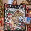 Santa Claus Coloring Flannel Blanket 2026 All Season Office Nap Soft