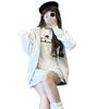 Nanyou 25SS Унисекс Двусторонний Вязаный Кардиган с Капюшоном для Осени/Зимы