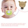 Infant Wood Cartoon Animal Shaped Pacifiers Anti-lost Chain Clip Teething Portable Clips Handicraft for Feeding Care