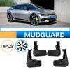 4Pcs Car Black Mud Flaps Mudguard Fender Cover Trim Set For Kia EV6 GT 2022 2023
