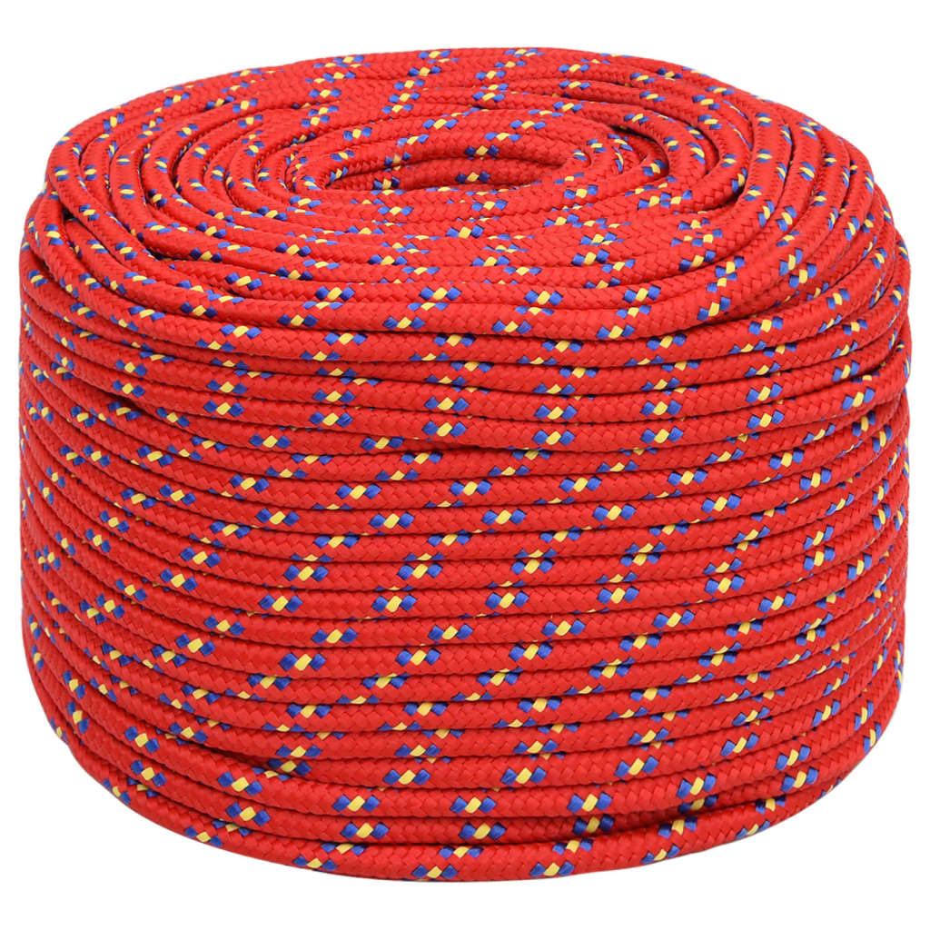 Vidaxl Linka Żeglarska, Czerwona, 10 Mm, 25 M, Polipropylen