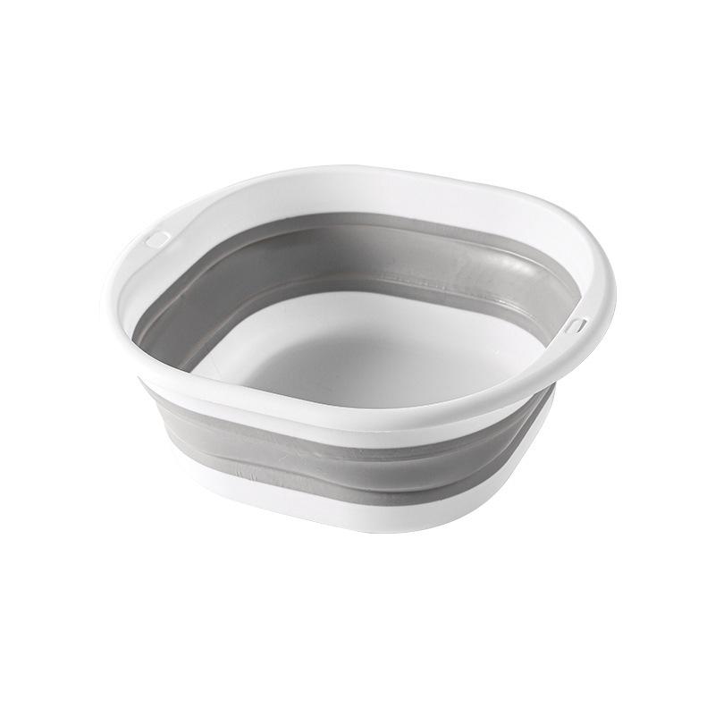 Портативный силиконовый складной умывальник - Многофункциональный таз для мытья овощей или как ножная ванна для студенческого общежития.