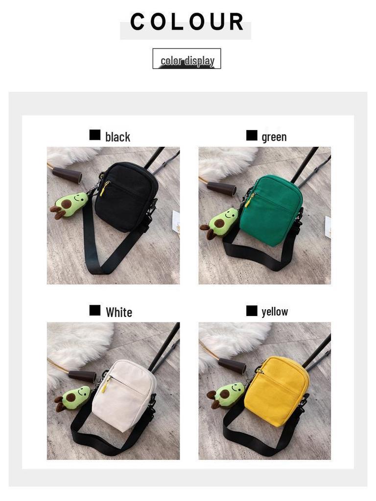 Милая мультяшная квадратная холщовая сумка в корейском стиле «Охотник на демонов» для детей и подростков