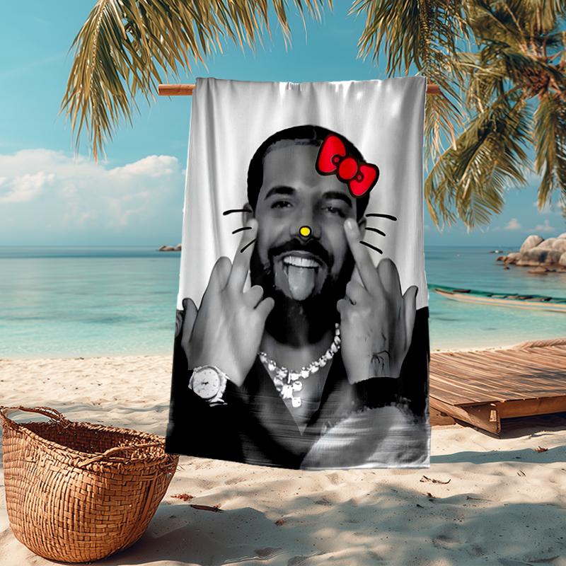 Drake Fashion Beach Towel: Ideal for Summer Adventures Soft, absorbent and quick drying suitable for swimming and bathing
