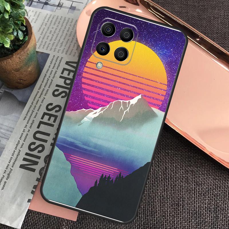 Неоновый Ретровейв 80-х Винтажный Чехол-Арт для Samsung Galaxy M20 M15 M55 M31s M51 M21 M11 M13 M33 M53 M52 M32 M12 M14 M34 M54