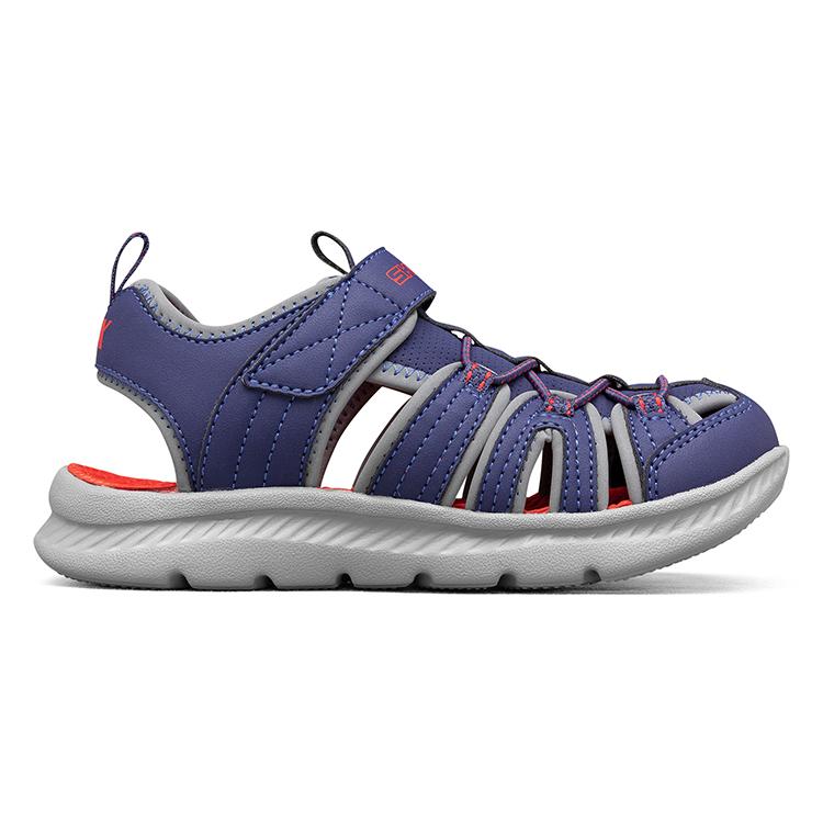 Skechers Летние Универсальные Прохладные Модные Удобные Для Улицы Спорта Повседневные Легко Надевать/Снимать Липучка Водные Сандалии Низкие Детские Сандалии Синий Красный 400041L-NVRD